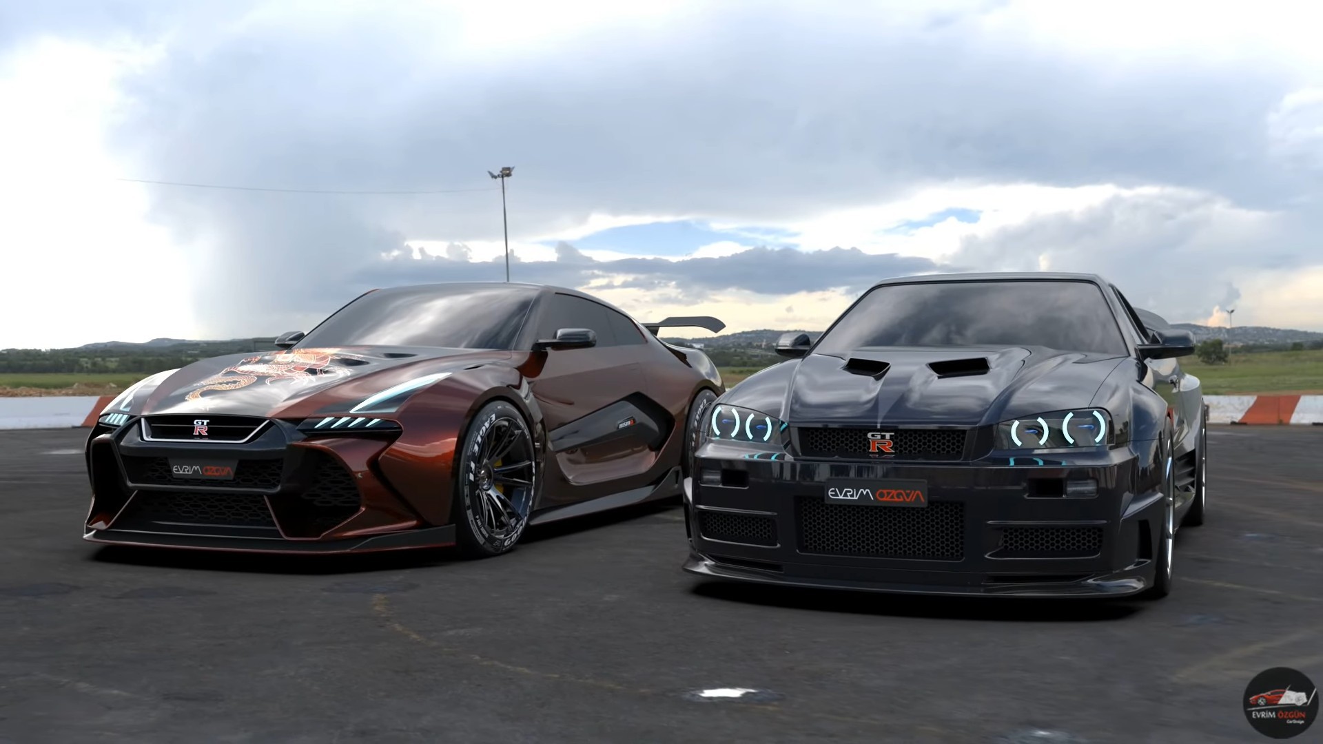Iconic R34 Skyline GT-R Meets All-New R36 Nissan GT-R Heir - In a