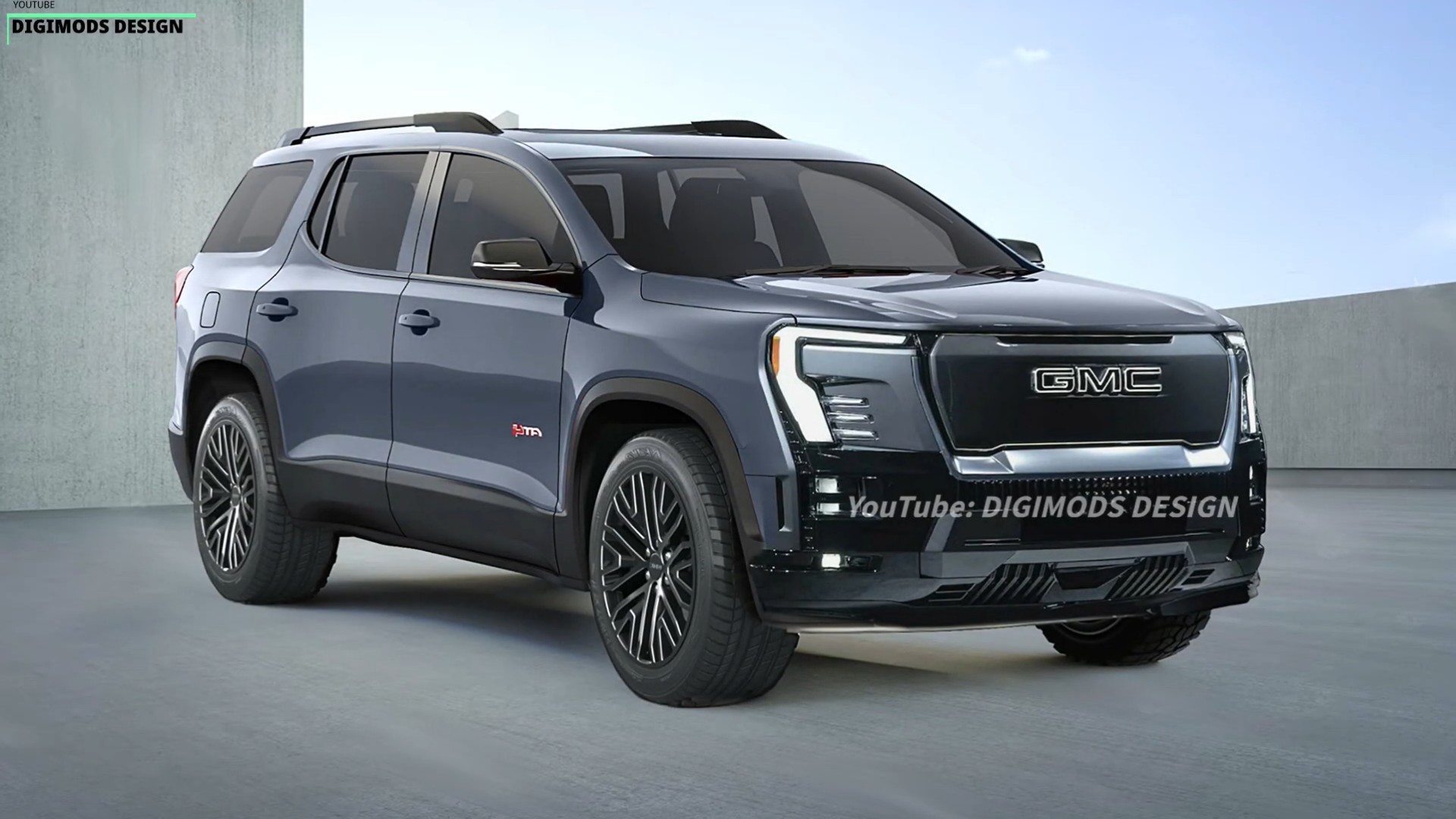 Imagined 2025 GMC Acadia Adopts the Sierra EV's Styling but Keeps ICE