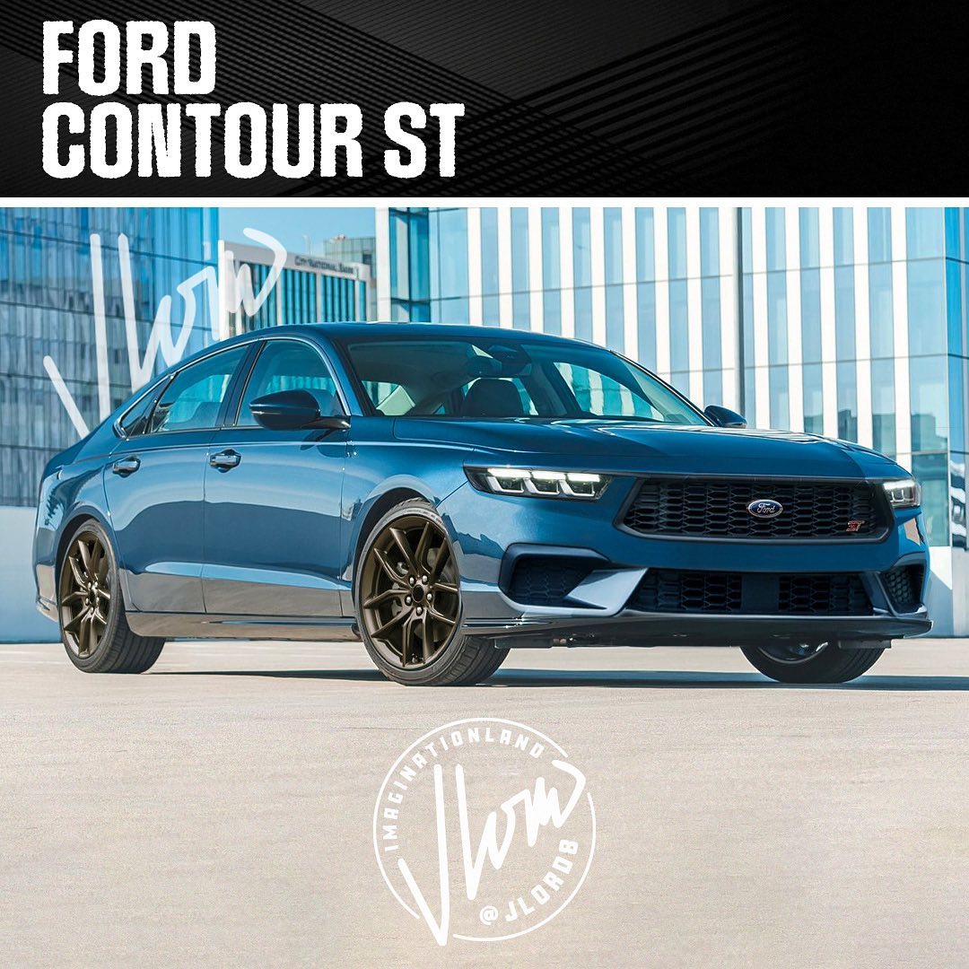 Imagined Ford Contour ST Looks Like a Fusion Sport Bred Out of the