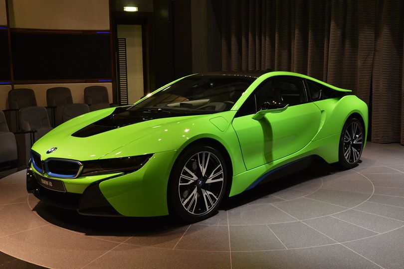 Individual BMW i8 Shows Up Dressed in Lime Green in Abu ...
