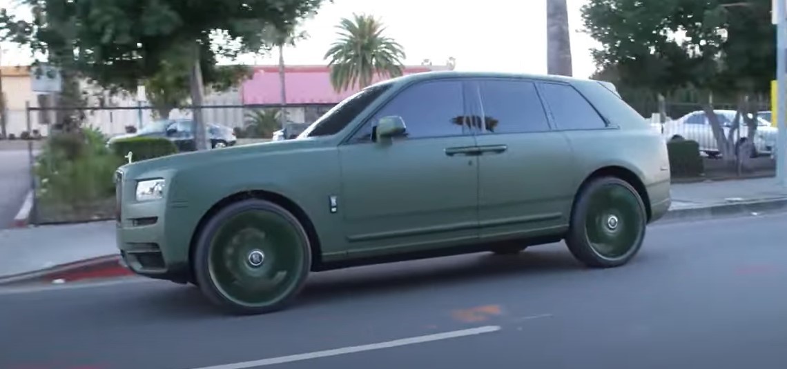 Jalen Ramsey's Army Green Rolls-Royce Cullinan Gets Matching Wheels