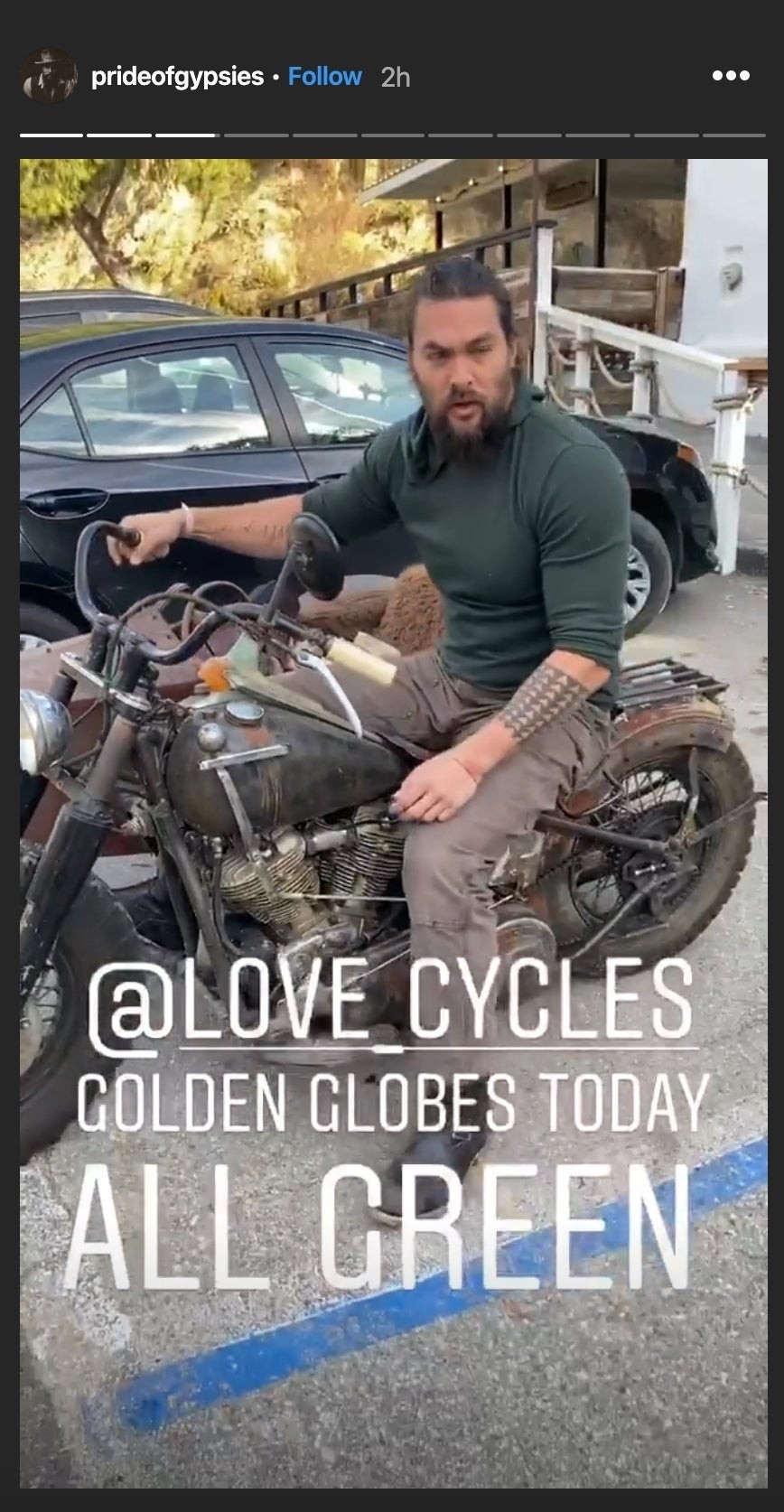 Jason Momoa Takes Good Care Of His Old Bikes As He Works To Make Another One Purr Autoevolution