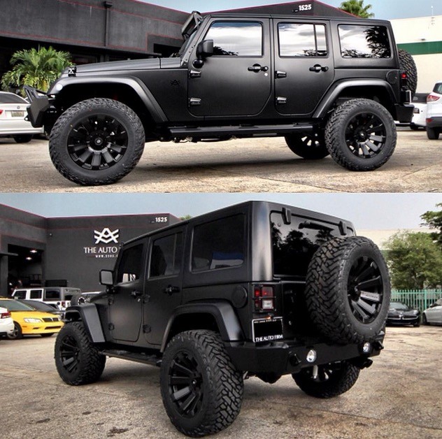 Jeep Wrangler with Satin Black Cover Is a Beast in Disguise - autoevolution