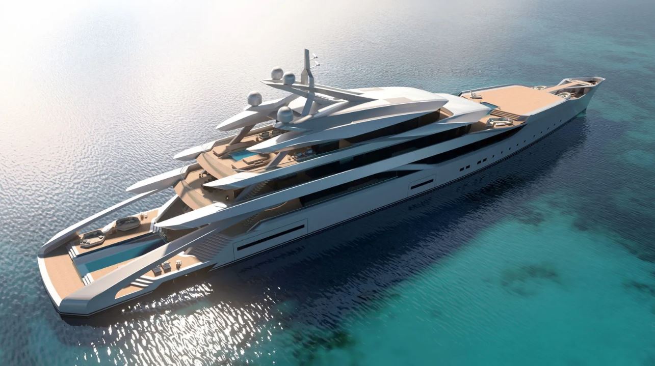 Kappa Proposes a Dream Superyacht With Underwater Lounge and 3 Pools ...