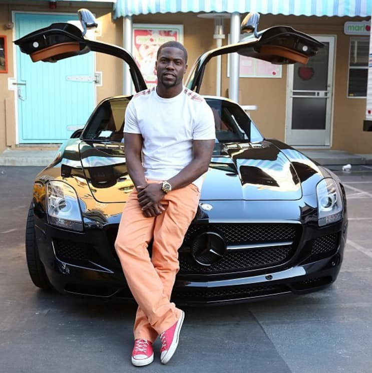 Kevin Hart Flaunts Another Mercedes, This Time, an SLS AMG, Next to ...