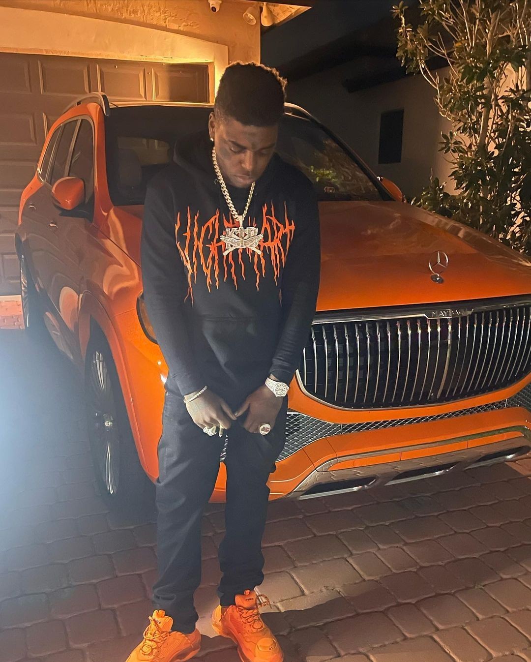 Kodak Black Is Back to Matching With His Mercedes-Maybach GLS Just Because  He Can - autoevolution