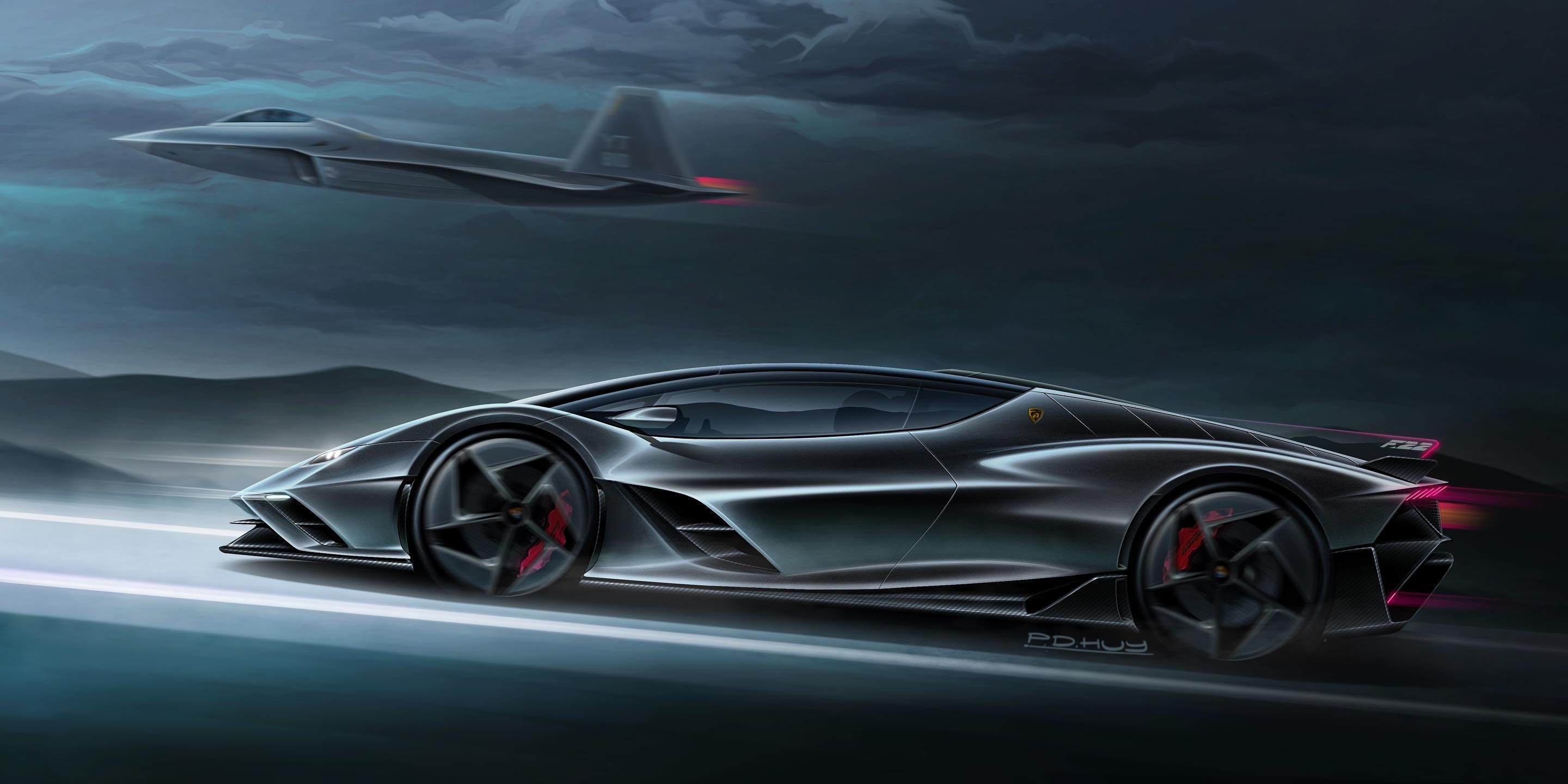 Lamborghini MVF22, a CGI Project Inspired by the F-22 Raptor, Might Come to  Life - autoevolution