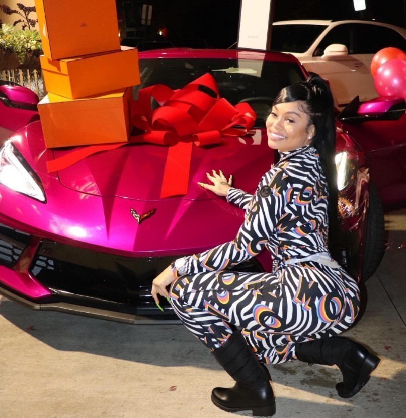 Latto and Her Sister Match Chevrolet Corvette Stingray for Birthday ...