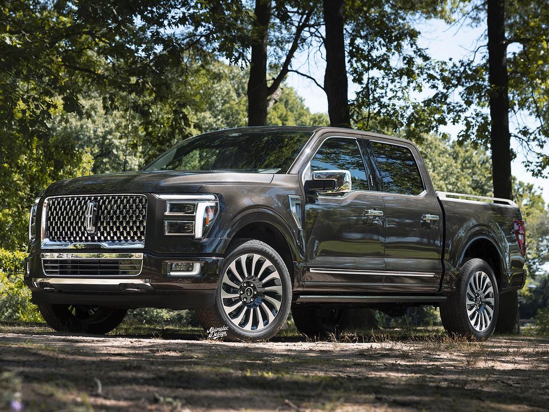 Lincoln Pickup Truck Based on 2024 Ford F150 Idea Feels Spot On, CGI