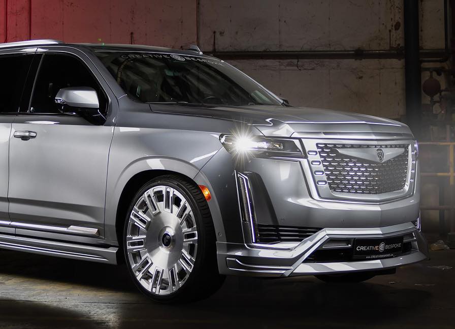Lowered Caddy Escalade Rides On Hulking Forgiatos To Flaunt Its