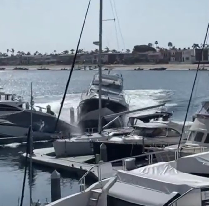 man steals yacht newport beach