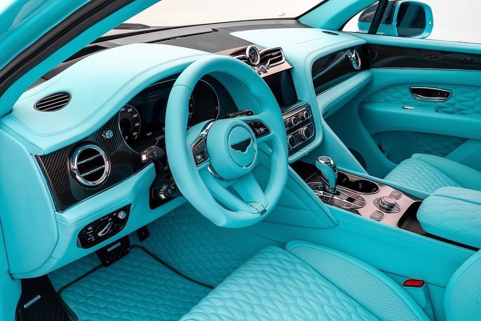 Mansory Opens the Candy Shop With Turquoise Bentley Bentayga Speed ...