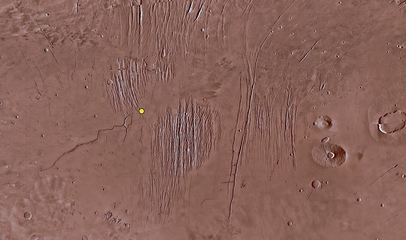 Martian Collapse Pit Looks Like a Predator’s Ship Crash Site, Plays Tricks ...