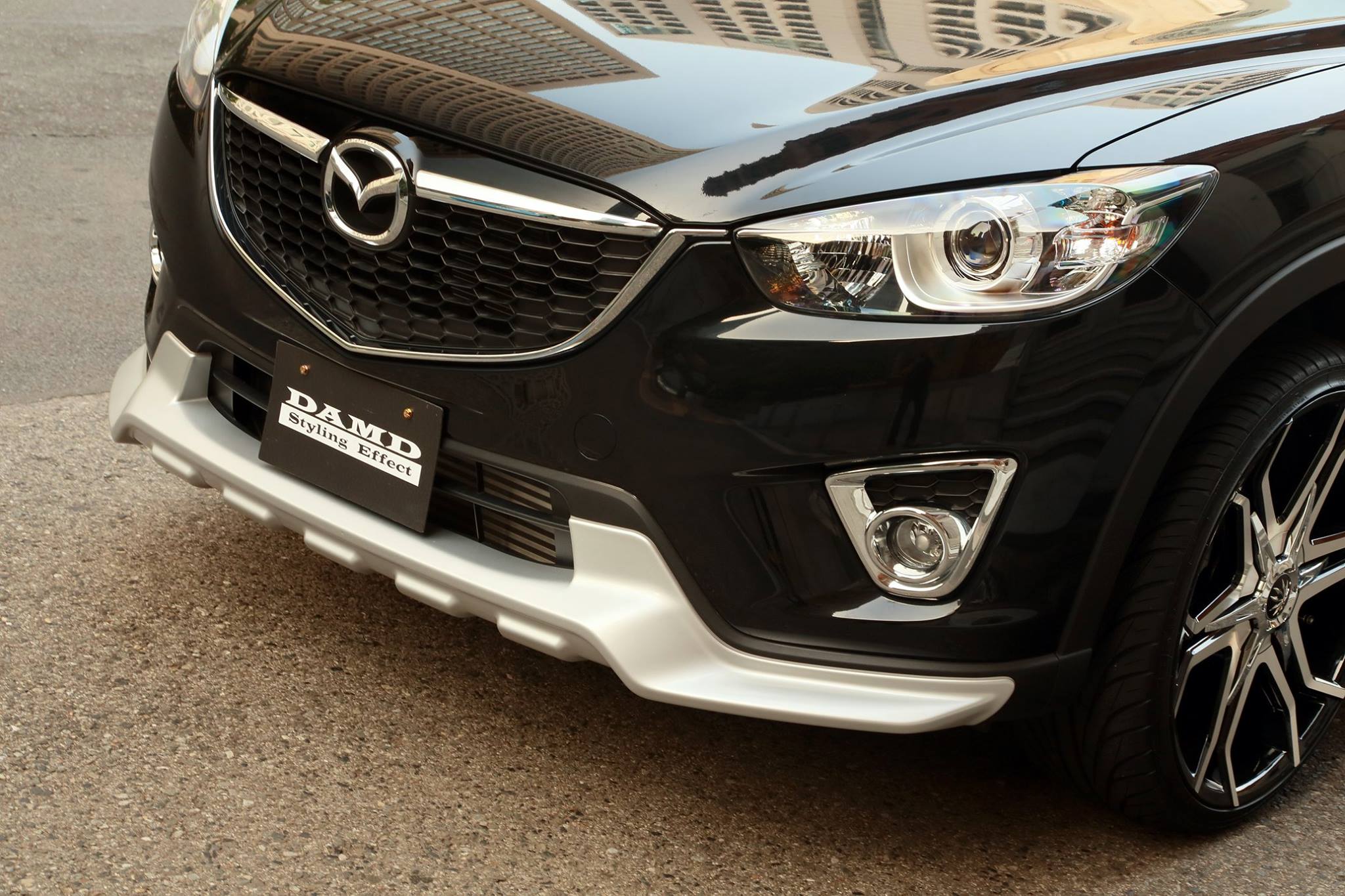 Mazda CX-5 SUV Gets a Silver Chin from Japanese Tuner DAMD - autoevolution