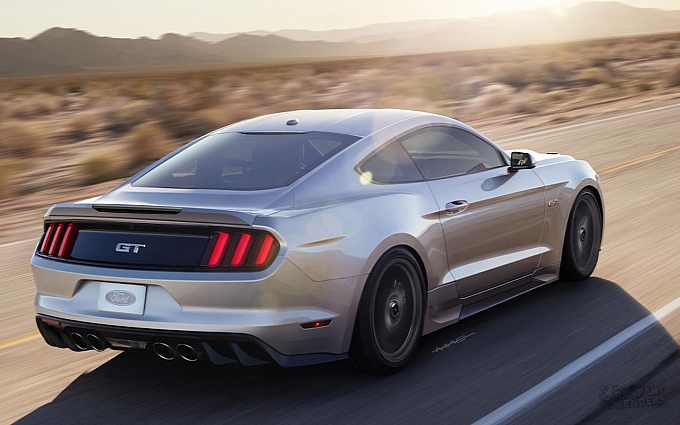 2015 Ford Mustang Rendered with slightly different face/rear - 2015 ...