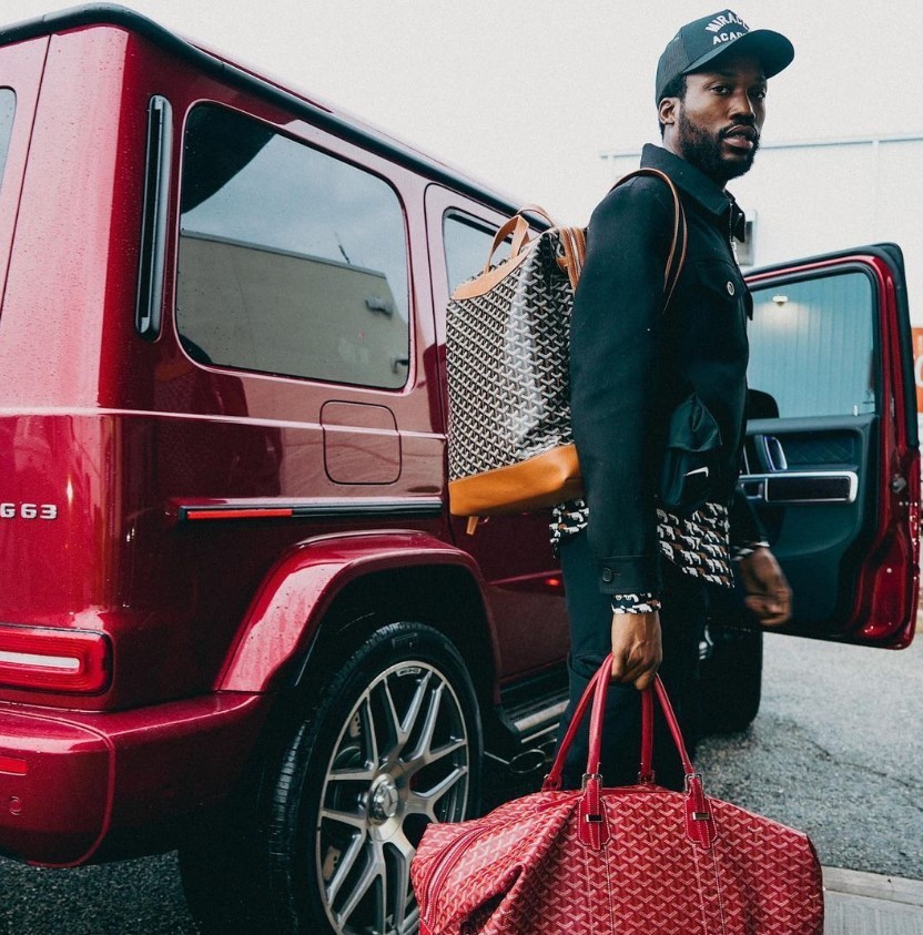 Meek Mill Usually Rides in Dark-Painted Vehicles, but This Time, He ...