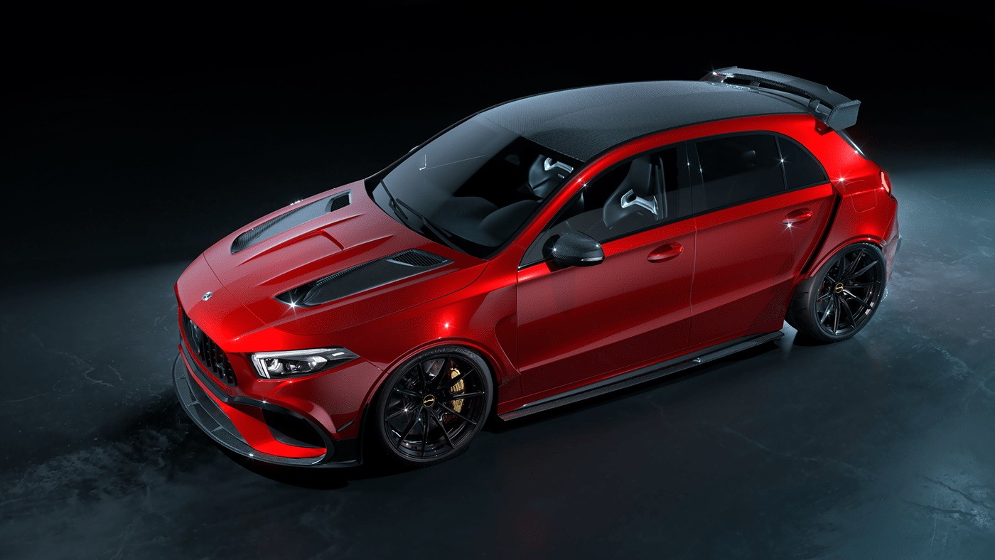 Mercedes-AMG A45 S Gets Black Series Version in Gorgeously-Detailed ...