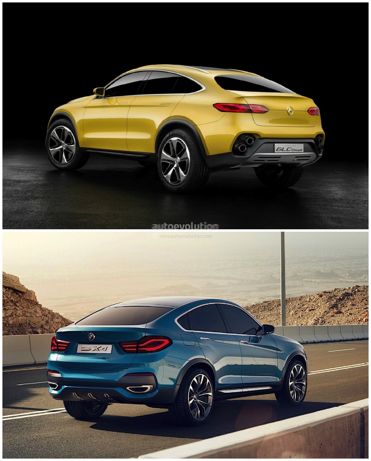 Mercedes Glc Coupe Vs Bmw X4 The Sports Activity Coupe