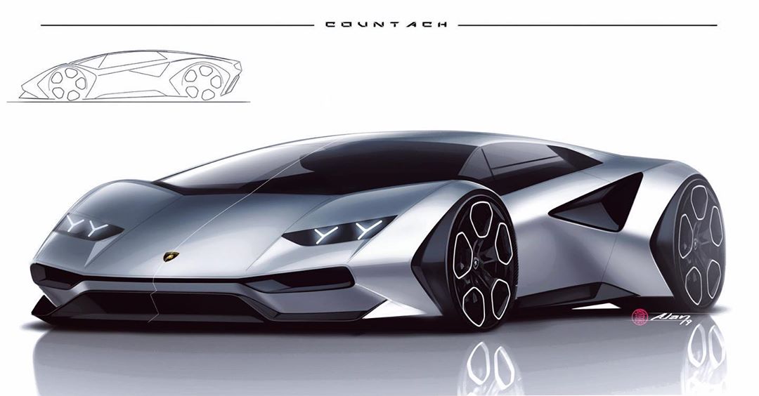 Modern Lamborghini Countach Rendered, Looks Clean and ...
