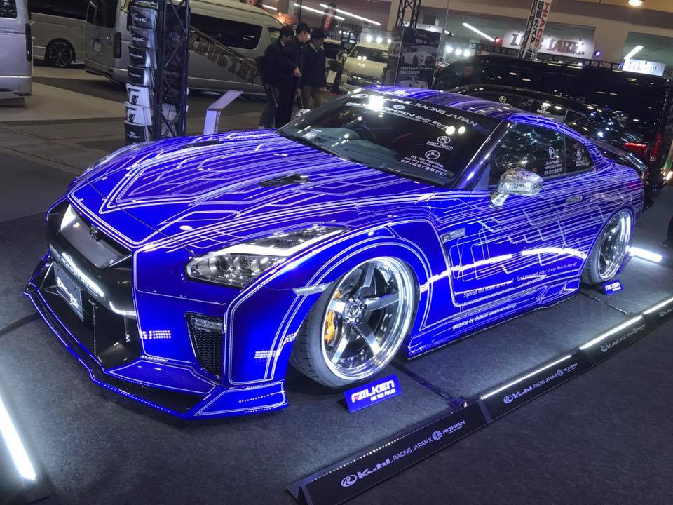 Nissan GT-R Drift Car with Exposed Rear-Mounted Turbos Rendered, Should ...
