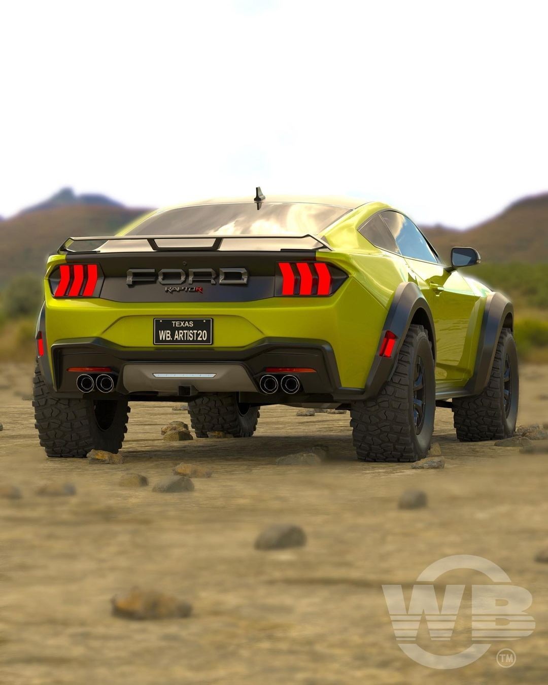 A 2024 Ford Mustang Raptor R AllTerrain Muscle Car Would Probably Frighten All Wildlife