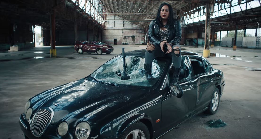 Nyla Rose Taking a Sledgehammer to a Jaguar S-Type Is Smashing the Status  Quo - autoevolution