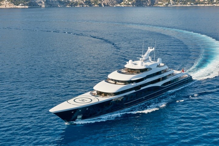 The most stunning features of Bernard Arnault's $150 million superyacht -  Known as the Louis Vuitton boss' summerhouse on the sea, the vessel is  longer than two Olympic sized swimming pools it