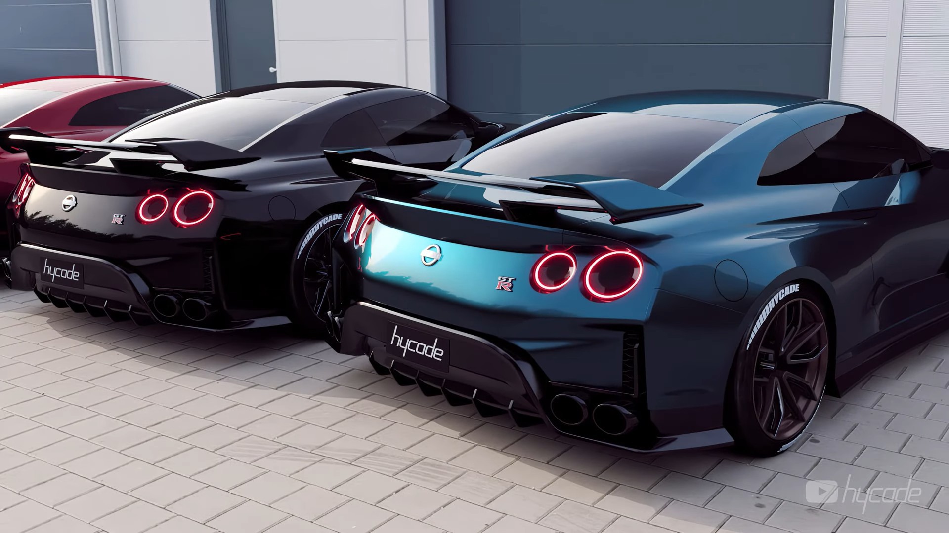Pack of Digital R36 Nissan GT-R Supercars Dwell Around Flaunting