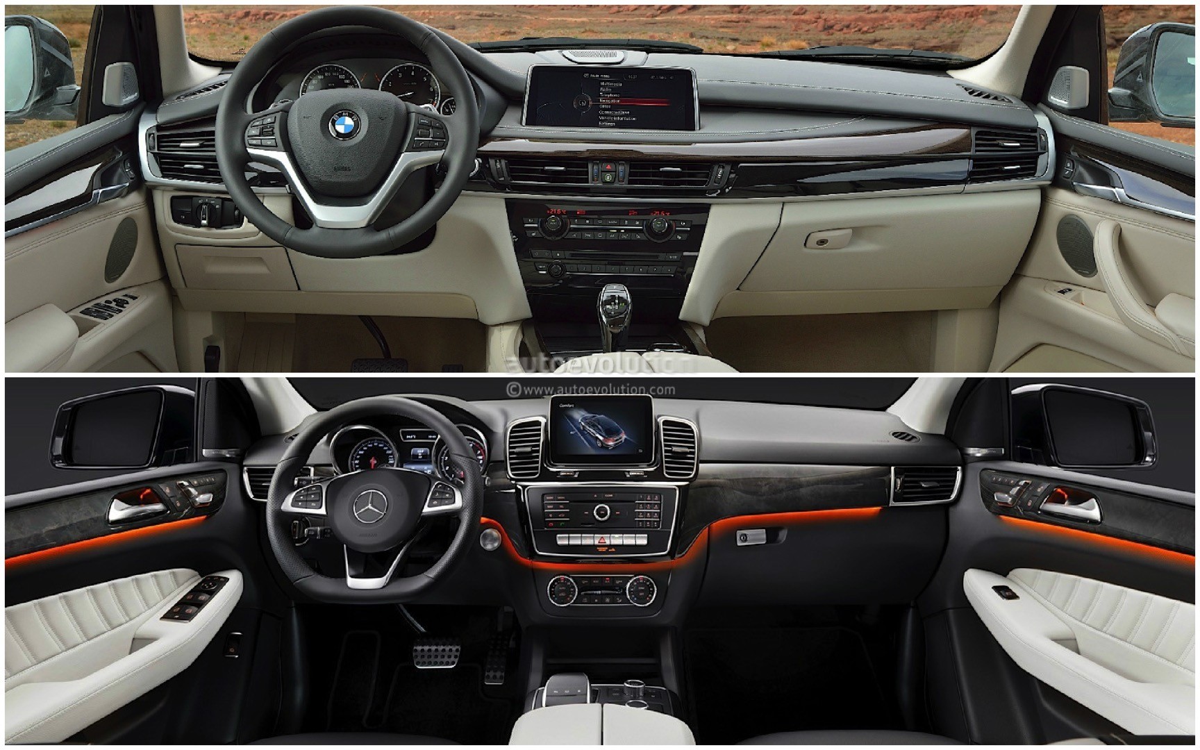 Photo Comparison: BMW F15 X5 vs Mercedes-Benz GLE - autoevolution