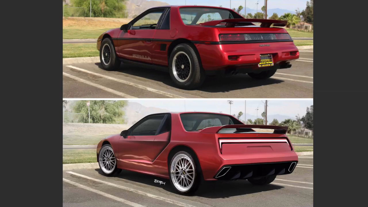 Modern-Day Pontiac Fiero Rendered With Contemporary Styling