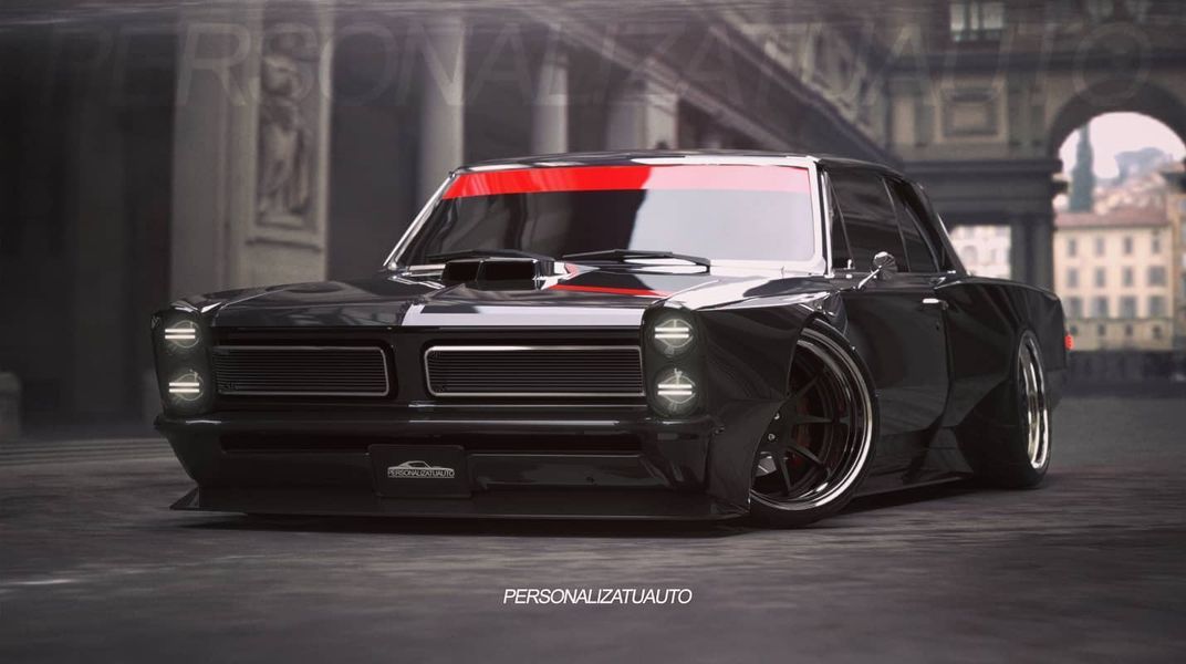 Pontiac GTO Shows Modernized Muscle in Widebody Rendering - autoevolution