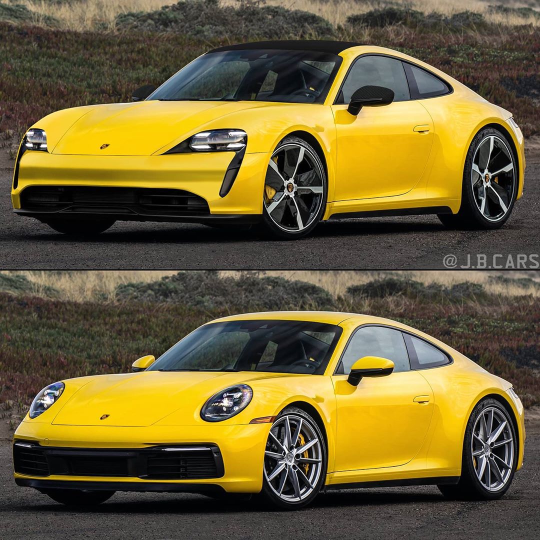 Porsche 911 Gets Taycan Face Swap as Future Electric Sportscar -  autoevolution