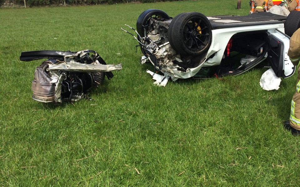 Porsche 911 Gt3 Rs Totaled In Brutal Isle Of Man Crash Lost Its Engine