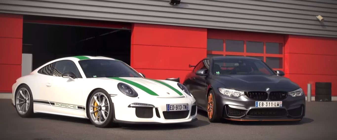 Porsche 911 R vs. BMW M4 GTS Track Fight DriftDisturbed