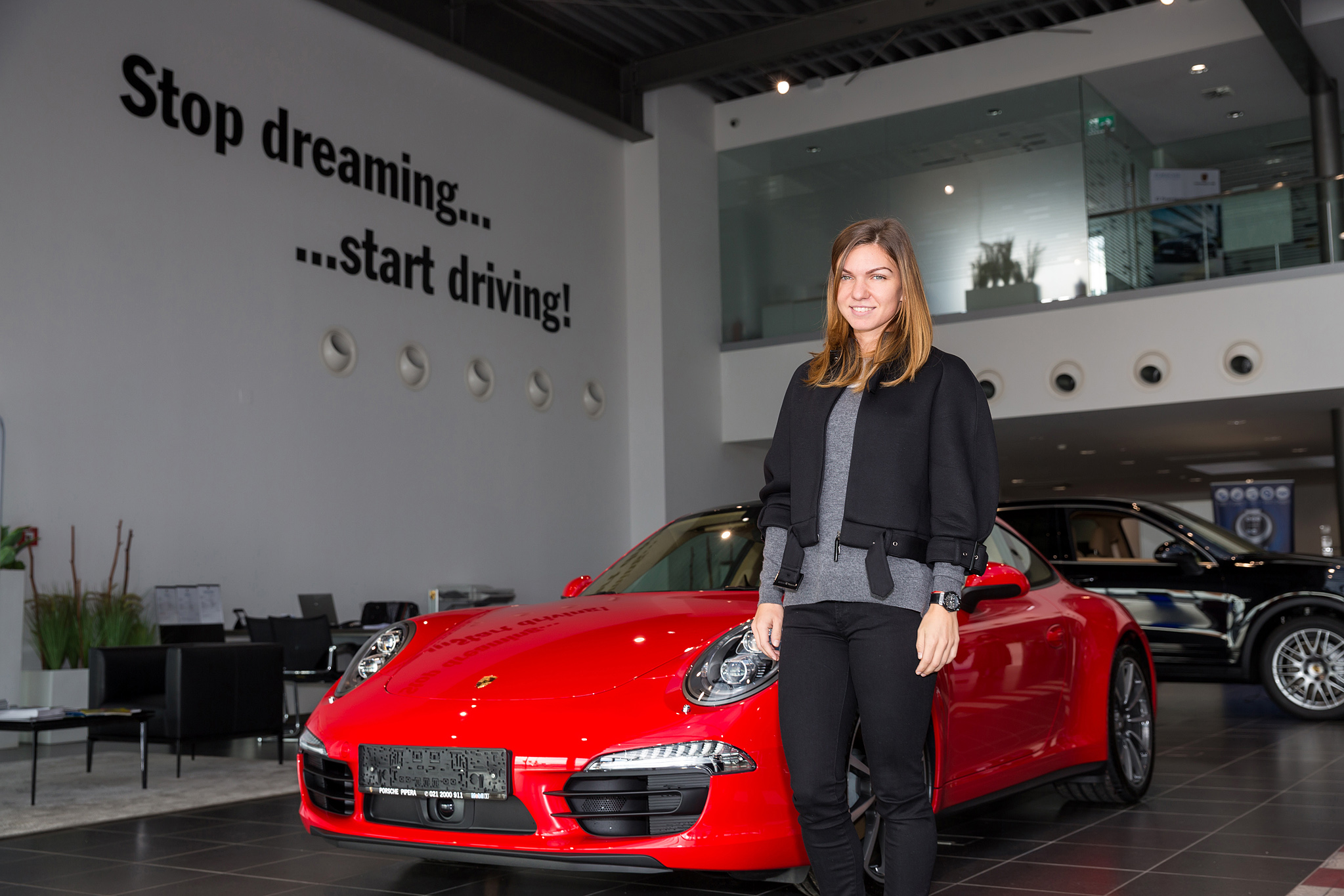 Porsche Gives Simona Halep a Red 911 Carrera 