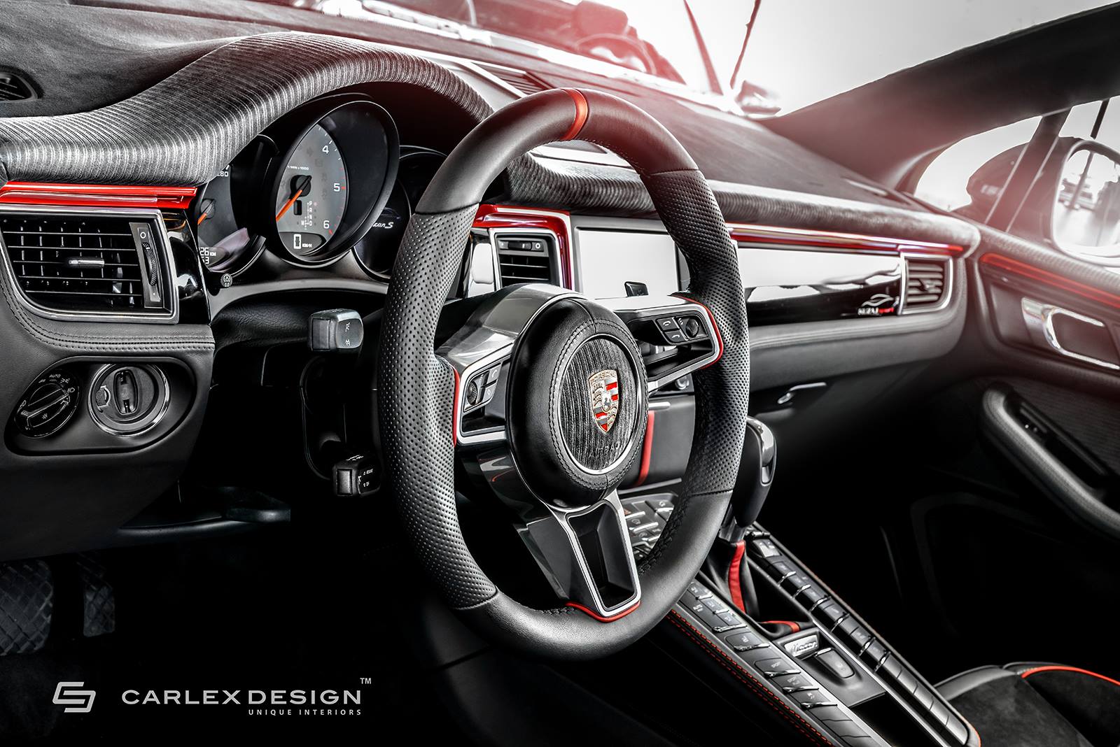 Porsche Macan Gets A Berserk Red And Black Interior Makeover