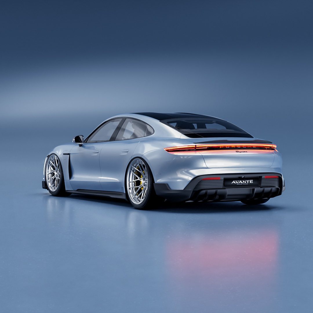 Avante Design developing sleek body kits for Porsche Taycan EV