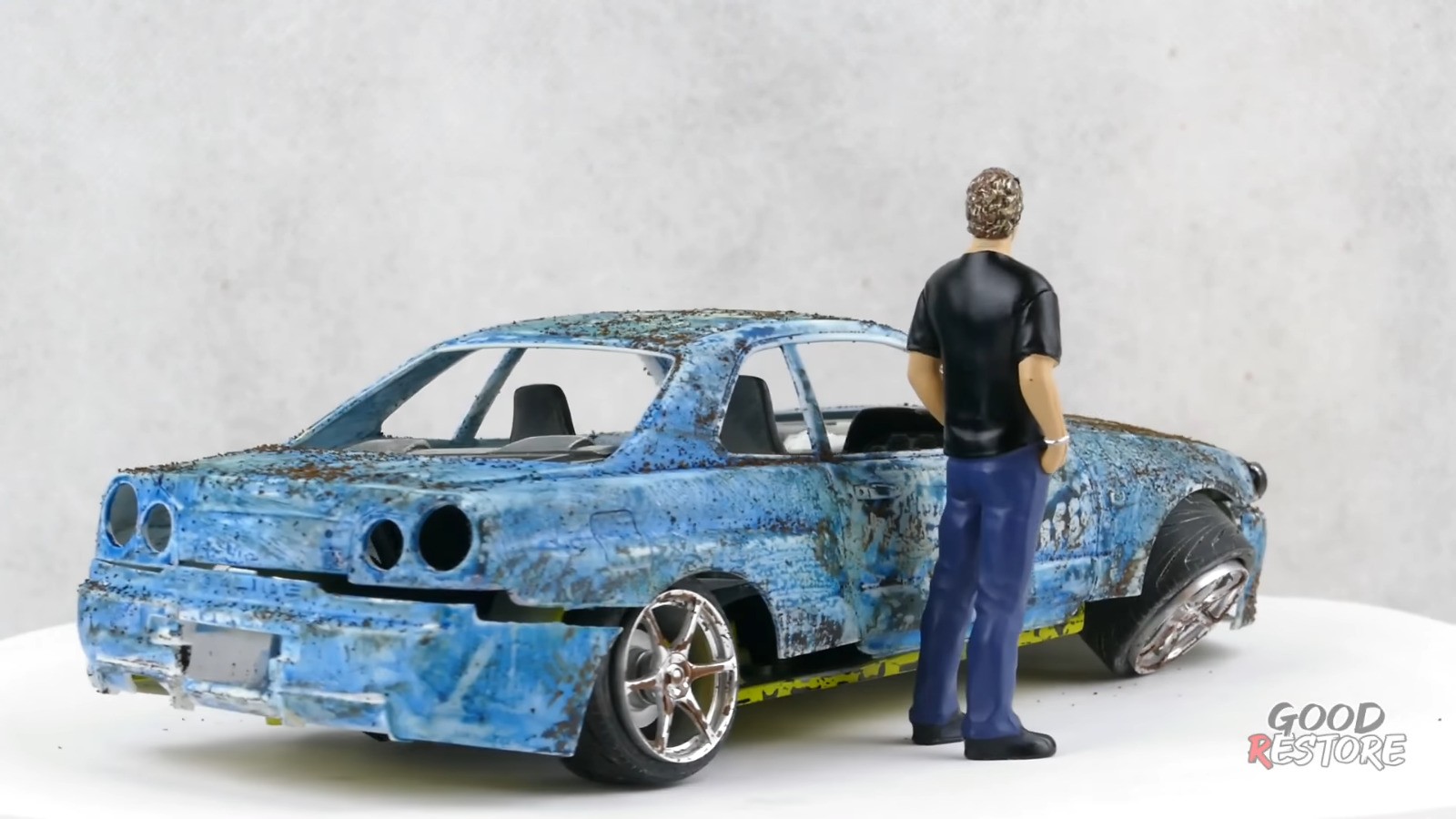 R34 Nissan Skyline Gt R From 2 Fast 2 Furious Gets Scale Model Restoration Autoevolution
