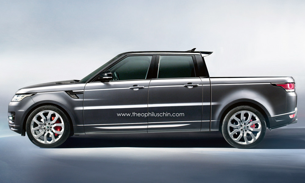 Range Rover Sport Pickup Truck Rendered - autoevolution