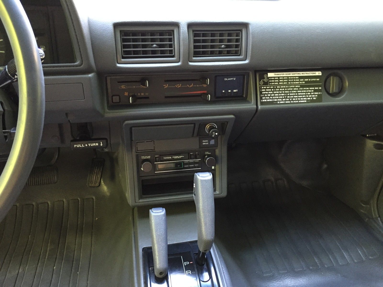 Rare 1987 Toyota Pickup 4x4 Xtra Cab Up for Sale on eBay ... prius fuse box location 