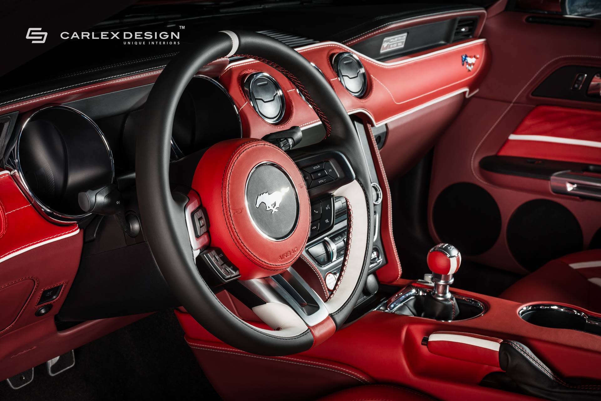 Roush Mustang Gets Blood Red Interior From Carlex