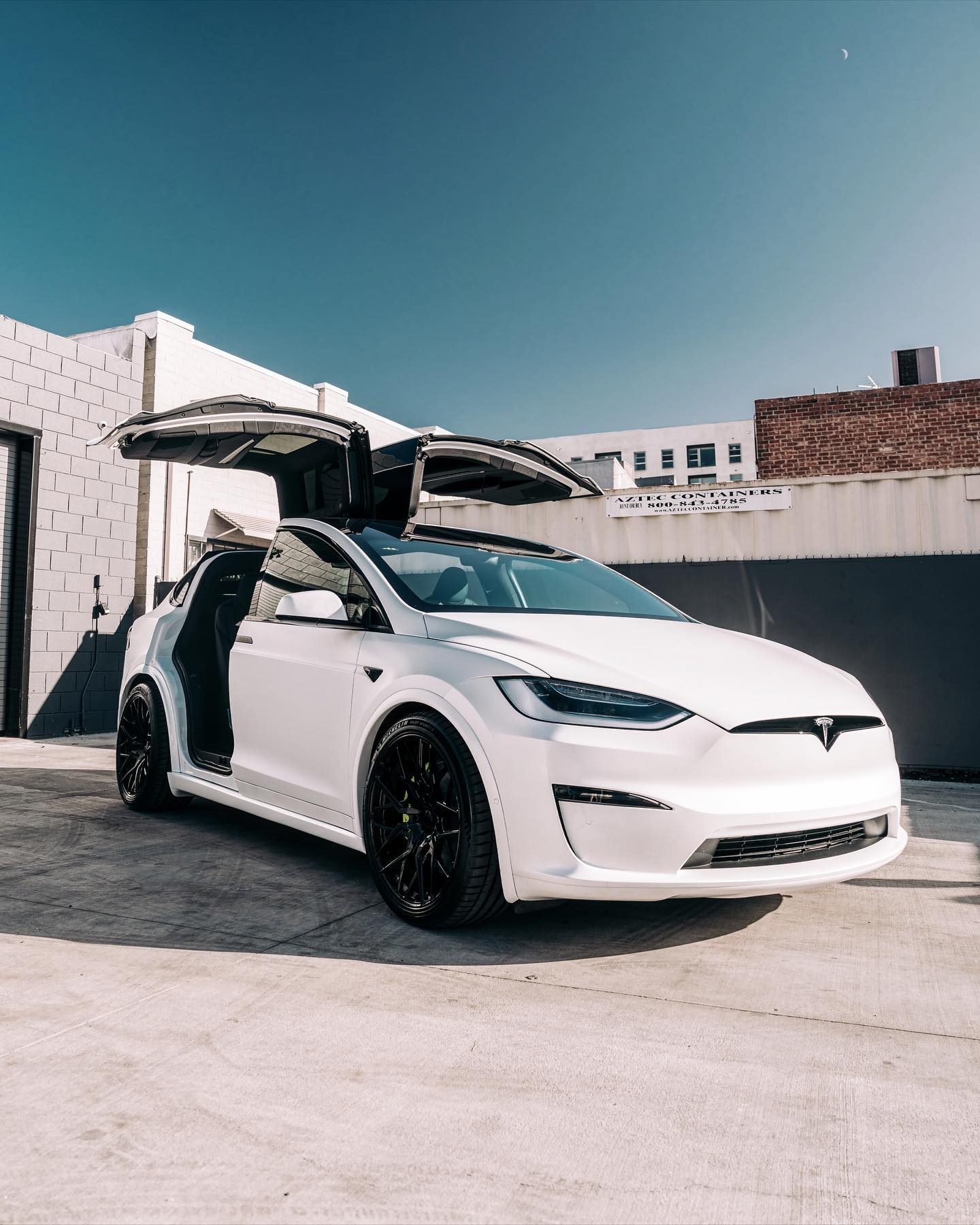 Satin White Tesla Model X Plaid Has the Right 22Inch Demeanor, Also a
