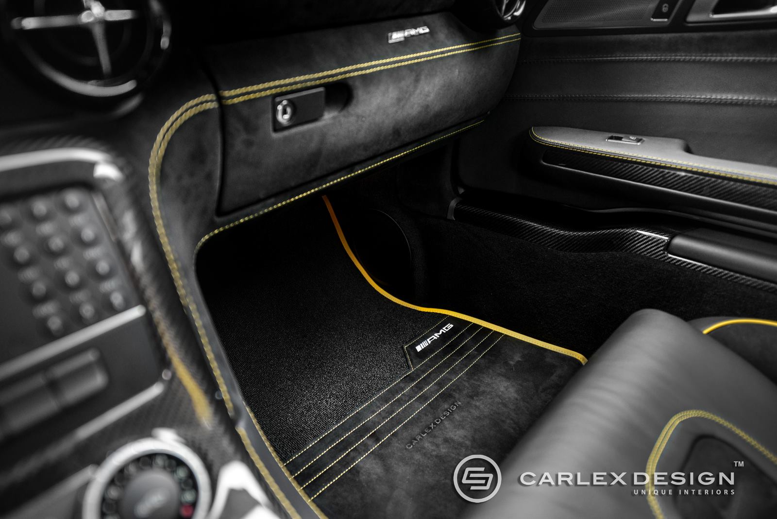 Sls Amg Black Series Interior Gets Drenched In Alcantara By