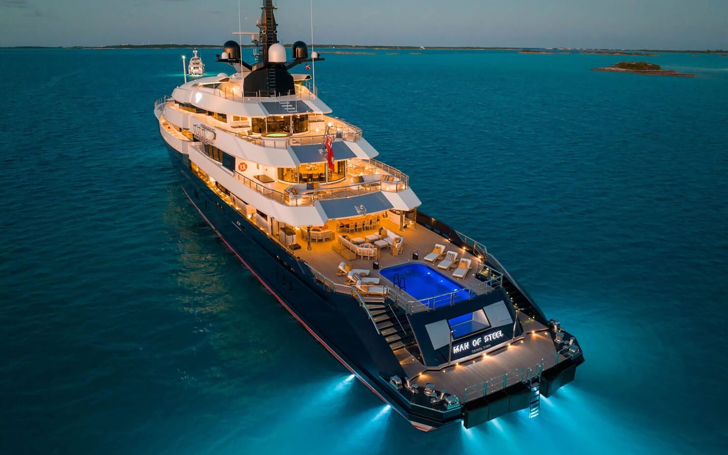 who owns superyacht man of steel