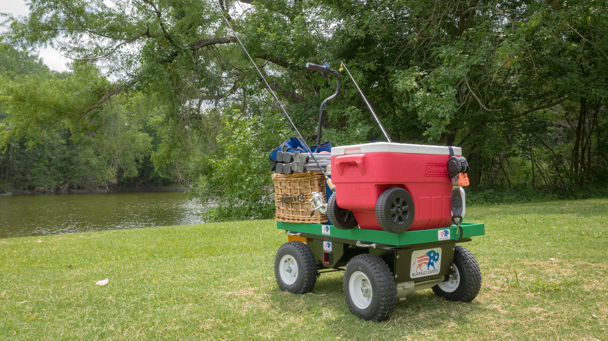 Sturdy, Versatile Electric Cart Easily Attaches to Your Car's
