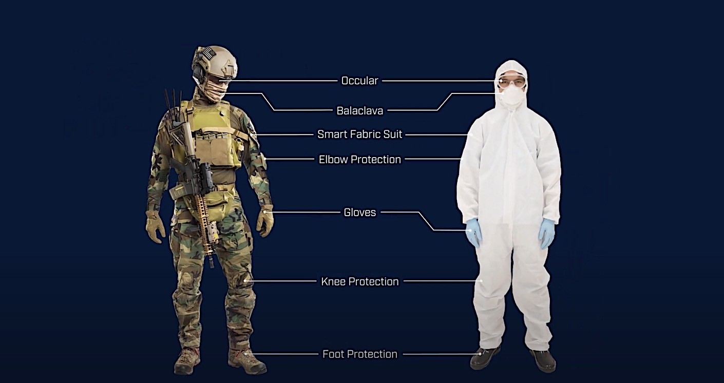ADDING MULTIMEDIA New Full-Body Suit With Patented Self-Cooling Fabric  Provides Highest Protection from Viral, Biological, Chemical Threats and  Heat Stress