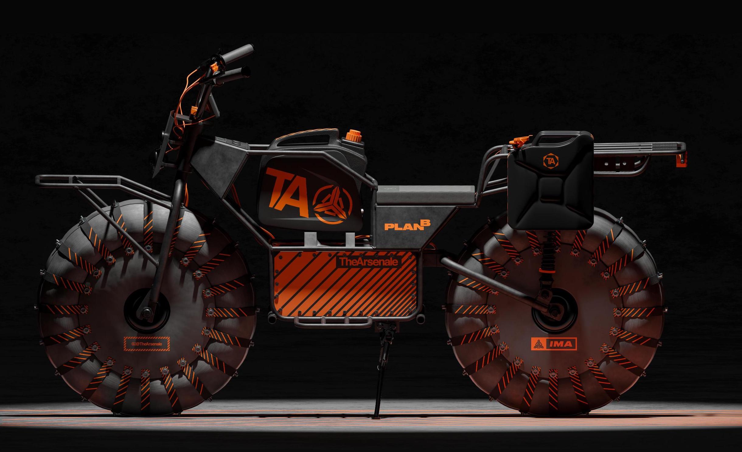 Swim Over Obstacles With All-Terrain E-Moto Powered by Gasoline