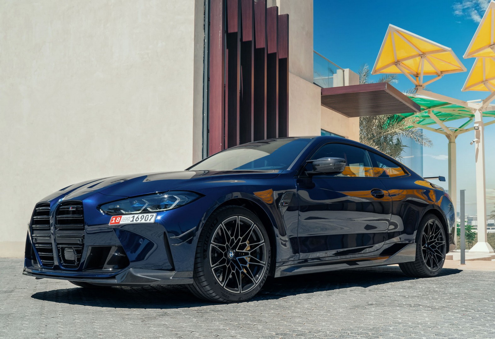 Tanzanite Blue BMW M4 Competition Rocking M Performance Parts Is a Show