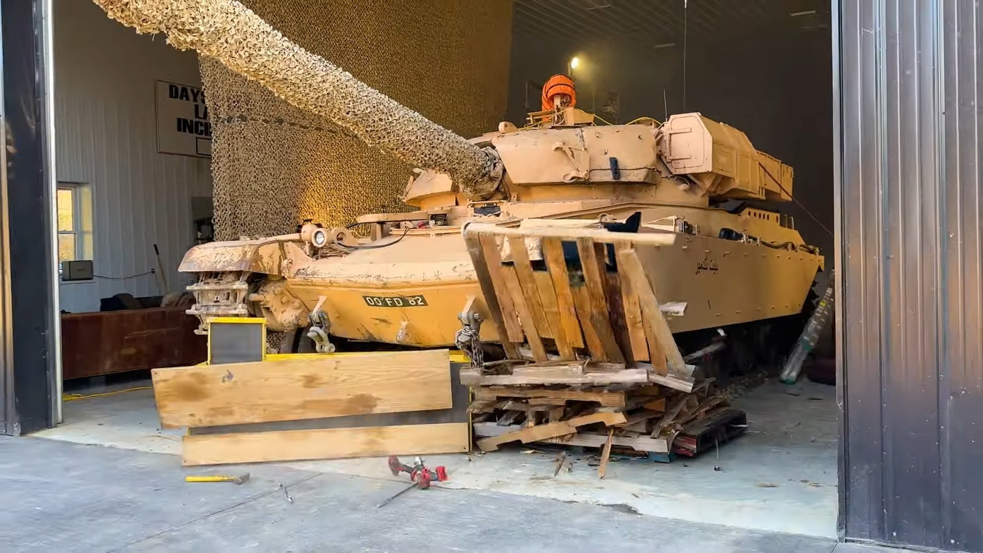 Texas: Remote-Controlled Full-Size Battle Tank Smashes Things for