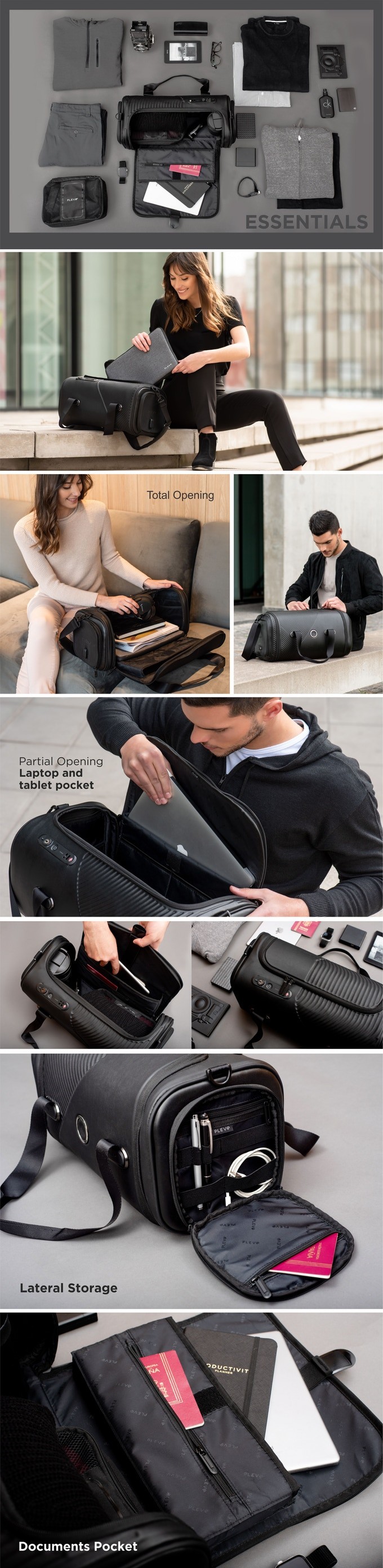 Plevo Series One The World S Most Innovative Smart Luggage Set Youtube